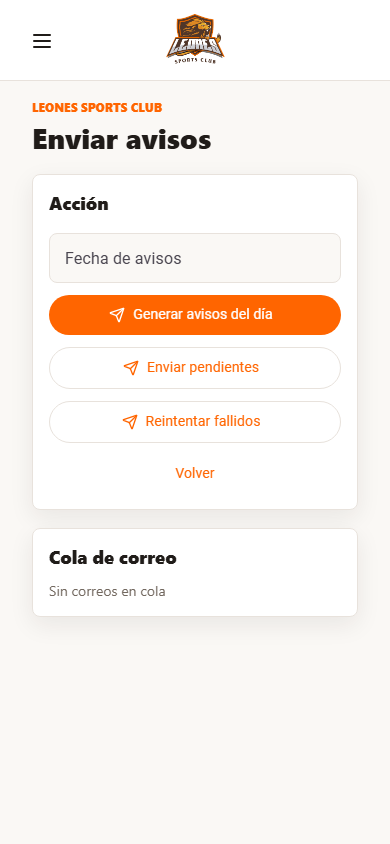 Admin Facturacion Avisos
