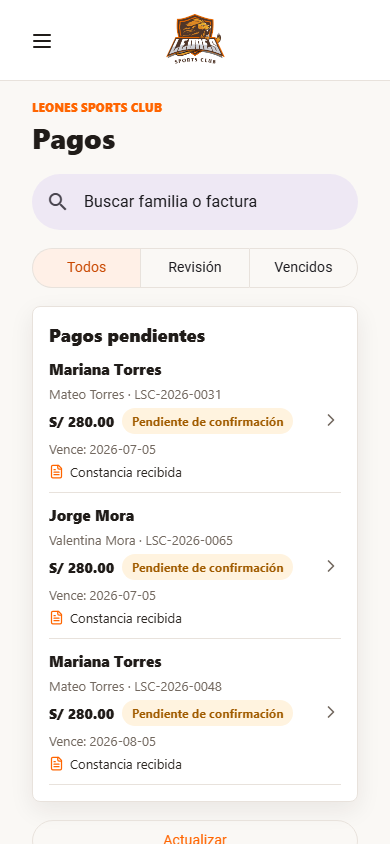 Admin Facturacion Pagos