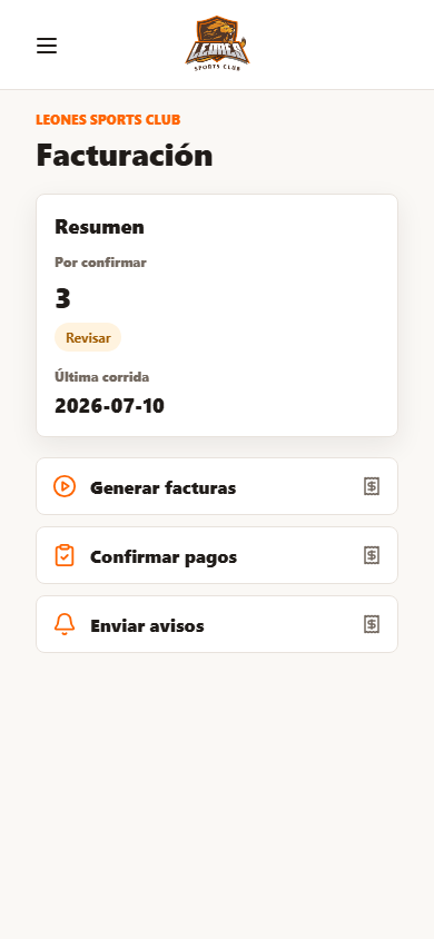 Admin Facturacion