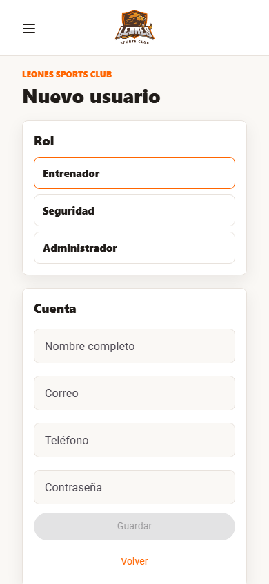 Admin Personal Usuario