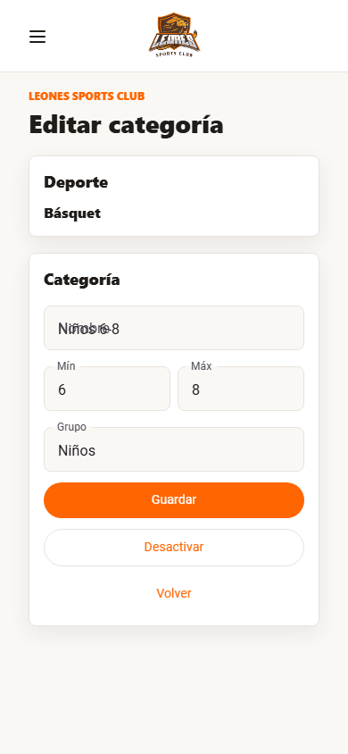 Admin Programas Categoria Age Basket Boys 6 8