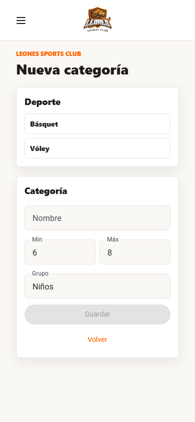 Admin Programas Categoria
