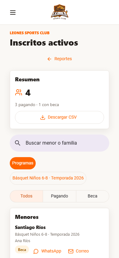 Admin Reportes Inscritos
