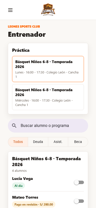 Coach Entrenador