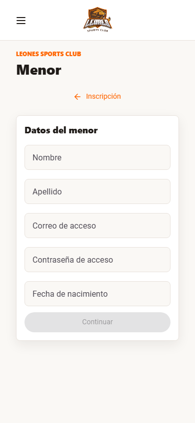 Parent Inscripcion Menor